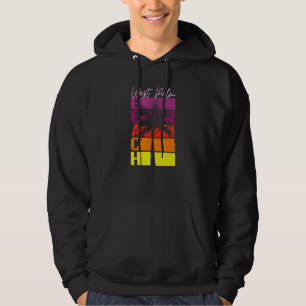 Florida Vacation Beach Vintage Retro Sunset Handfl Hoodie