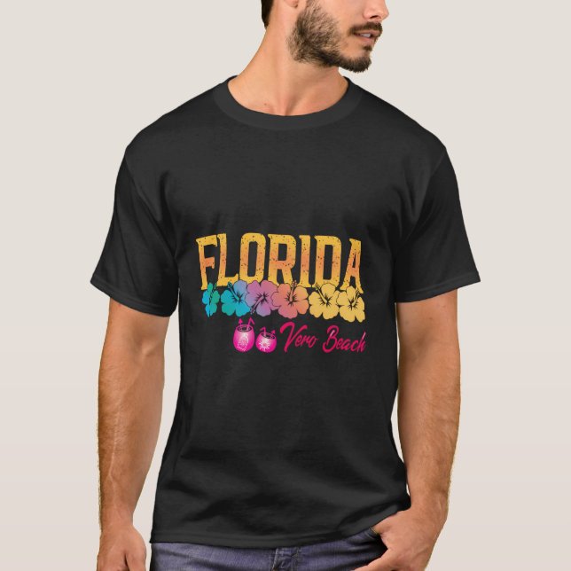 Florida Vacation Resa Florida Vero Beach Family Va T Shirt (Framsida)