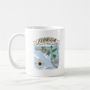 FLORIDA VI ÄR F*CKING KONSTIG FÖRENADE STATER KART KAFFEMUGG