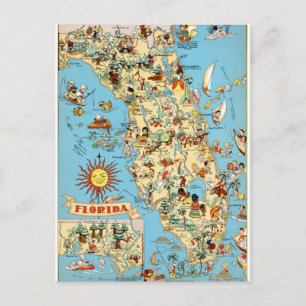 Florida Vintage Funny Postcard Vykort