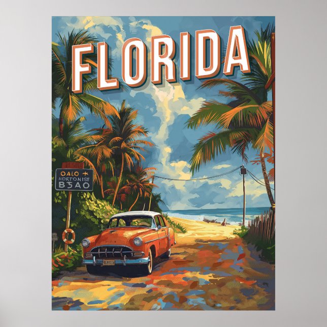 Florida Vintage Poster (Framsidan)