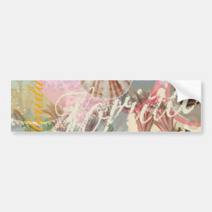 Florida Vintage resor Beach Seashell Snäcka Art Bildekal
