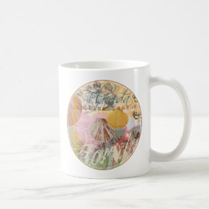 Florida Vintage resor Beach Seashell Snäcka Art Kaffemugg