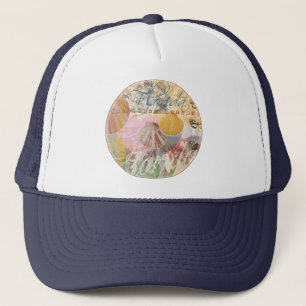 Florida Vintage resor Beach Seashell Snäcka Art Truckerkeps