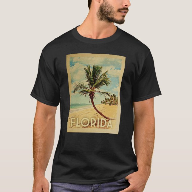 Florida Vintage resor T-shirt - Beach (Framsida)