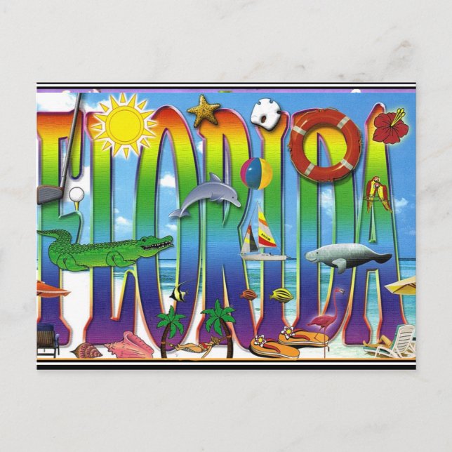 Florida Vintage Vykort (Framsida)