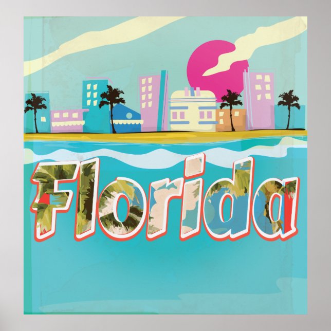 Florida-Vintagens semester Poster (Framsidan)