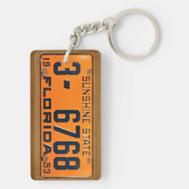 Florida vintageregistreringsskylt 1953 Keychain