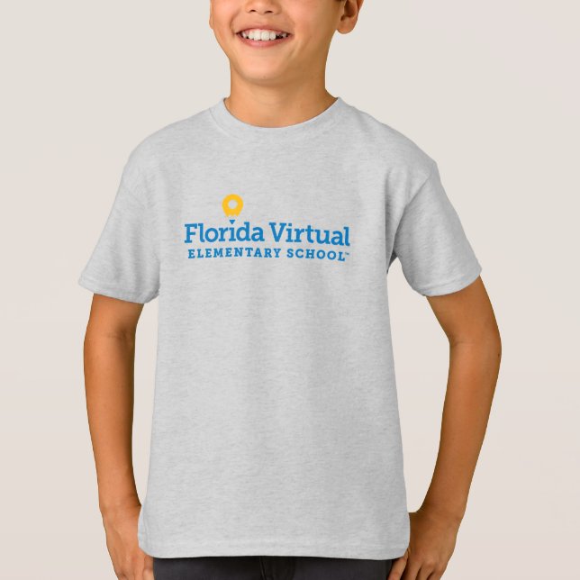 Florida Virtual Elementary School Ungdom T Shirt (Framsida)