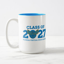 Florida Virtual HS Klass 2027 Två-Tonad Mugg