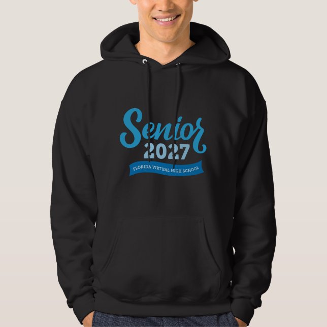 Florida Virtual HS Senior 2027 Hoodie (Svart) (Framsida)