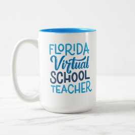 Florida Virtual School-lärare, Handlettering Två-Tonad Mugg