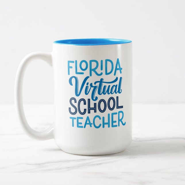 Florida Virtual School-lärare, Handlettering Två-Tonad Mugg (Vänster)