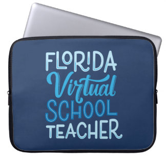 Florida Virtual School Lärare Handstavad Laptop Fodral