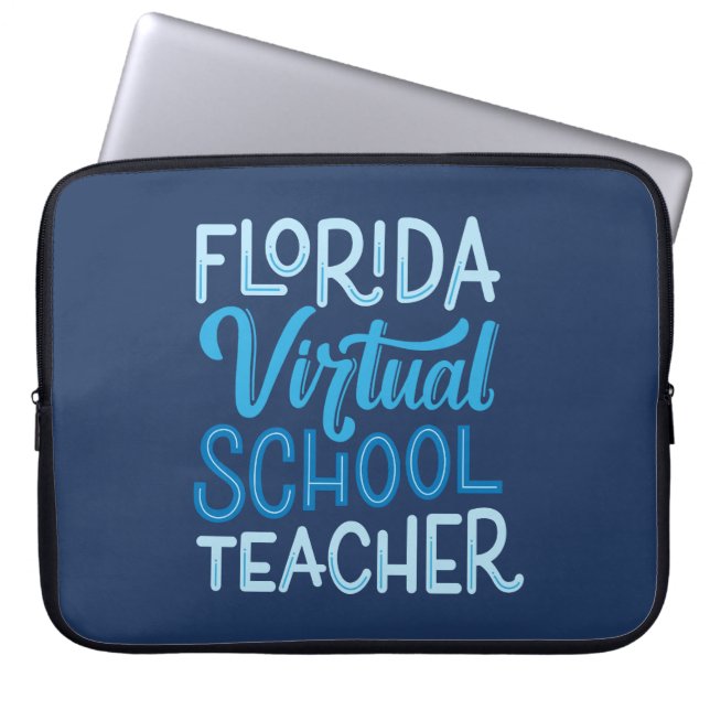 Florida Virtual School Lärare Handstavad Laptop Fodral (Framsidan)