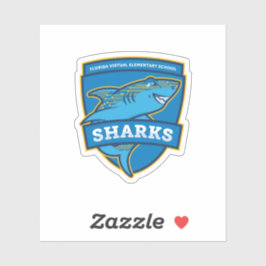 Florida Virtuell Elementary School Sharks Sticker Klistermärken