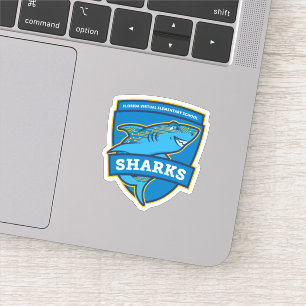 Florida Virtuell Elementary School Sharks Sticker Klistermärken