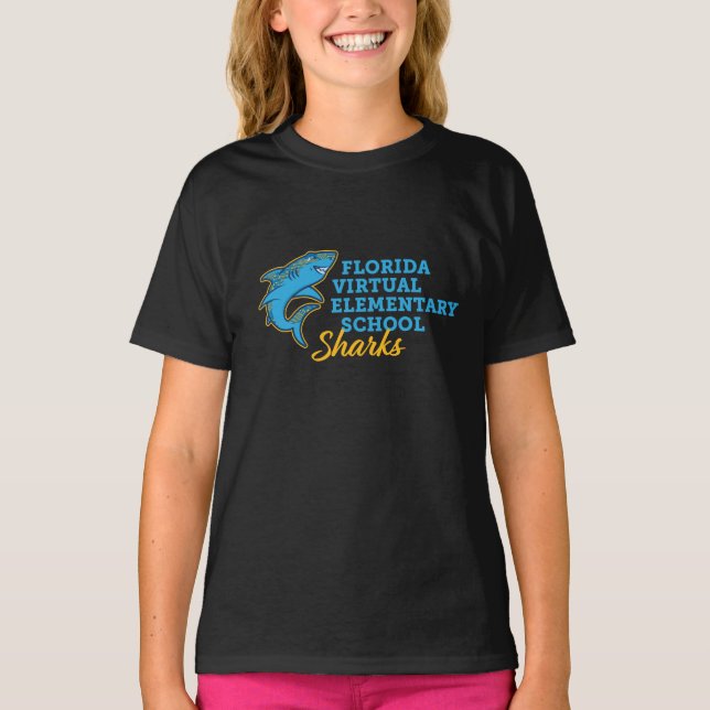Florida Virtuell Elementary School, Youth/Black T Shirt (Framsida)