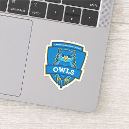 Florida Virtuell Mitten School Uggla Sticker Klistermärken