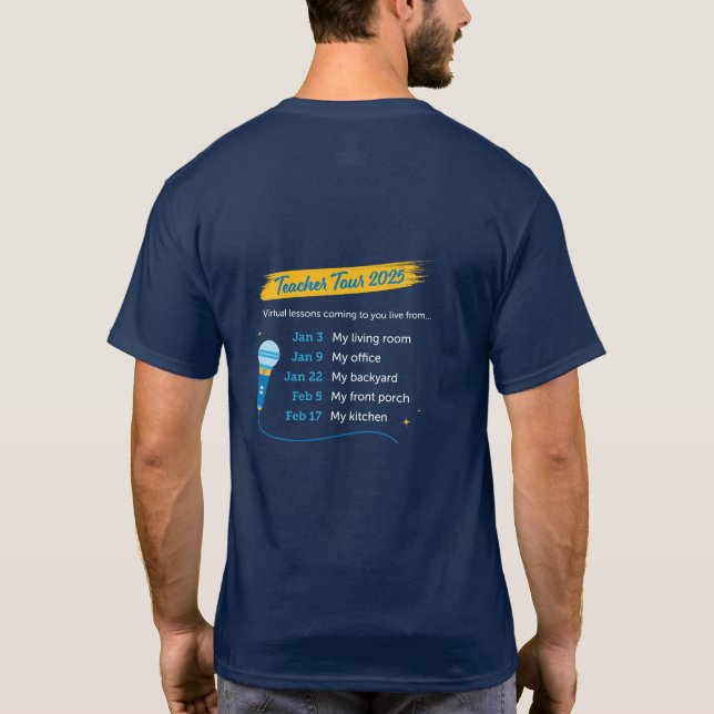 Florida Virtuell School Teacher Tour, flottan T Shirt (Baksida)