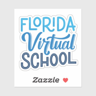 Florida Virtuellare School Hand Lettering Sticker Klistermärken