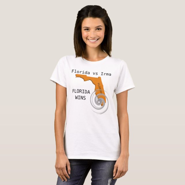 Florida vs Irma, Florida Vinner Tee Shirt (Hel framsida)