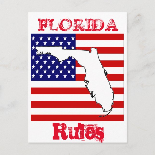 FLORIDA  VYKORT (Framsida)