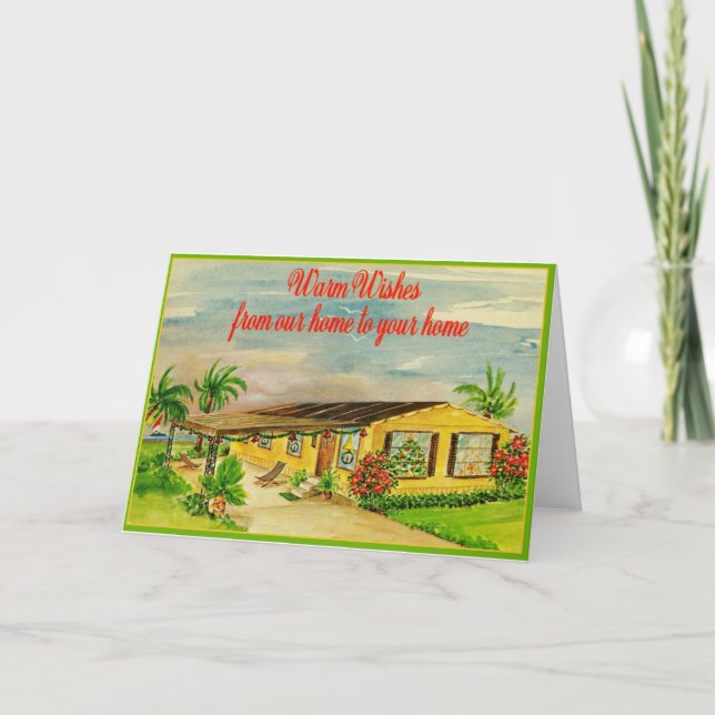 Florida Warm Önskemål Helgdag Kort (Framsida)