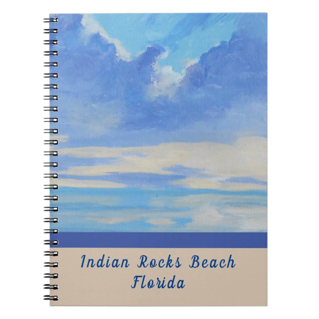 Florida Watercolor Photo Anteckningsbok (Framsidan)