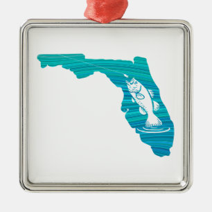Florida Wave Fishing Julgransprydnad Metall