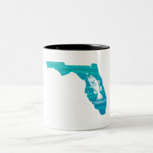 Florida Wave Fishing Två-Tonad Mugg
