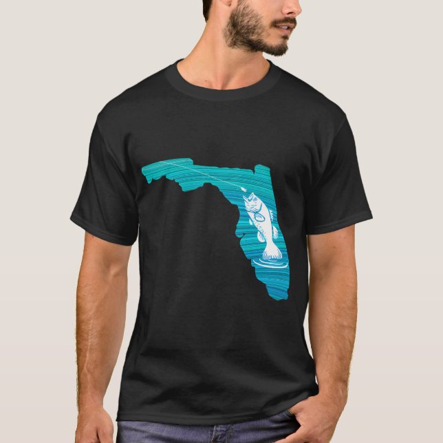 Florida Wave Fiske T Shirt (Framsida)