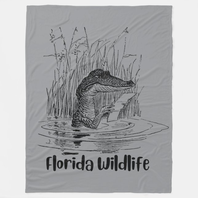 Florida Wildlife Flanblanka Fleecefilt (Framsidan)