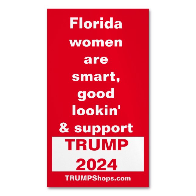 Florida Women Support TRUMP pk of 25 Magnetiska Visitkort (Framsida vertikal)