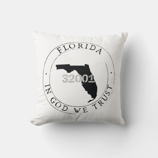 Florida Zip-kod Pillow Kudde (Framsida)