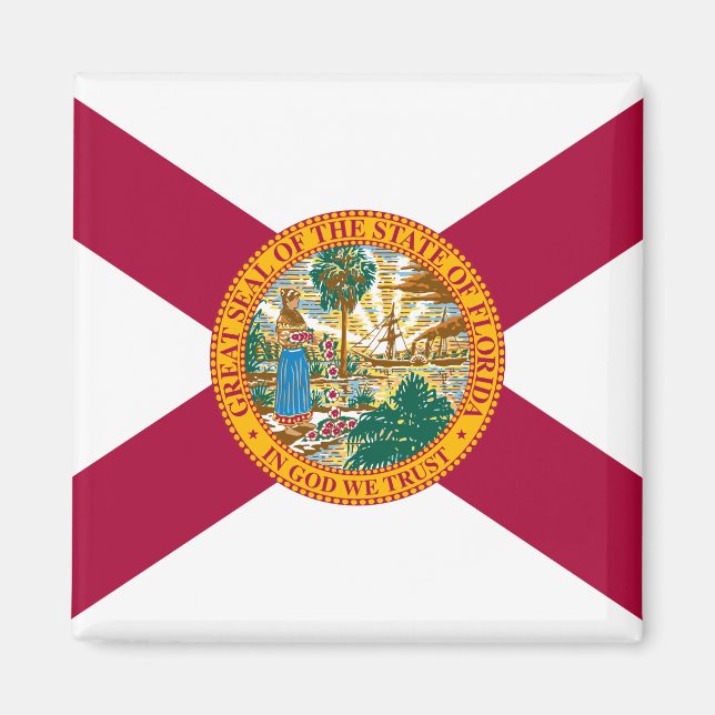 Floridaflagga Magnet (Framsidan)