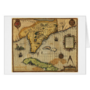 FloridaPanoramic MapFlorida Hälsningskort