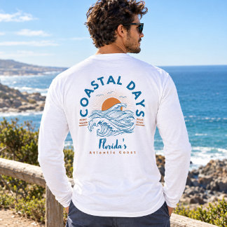 Floridas Atlantkust Coastal Days Beach Wave T Shirt