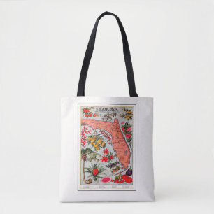 Floridas Bounty Tote Bag Tygkasse