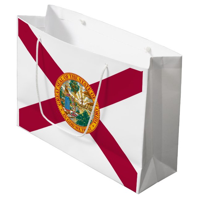Floridas delstatsflagga (Framsidan Vinklad)
