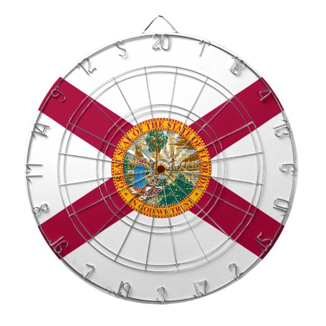 Floridas delstatsflagga darttavla (Framsidan)
