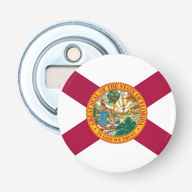 Floridas delstatsflagga flasköppnare (Framsidan)