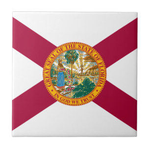 Floridas delstatsflagga kakelplatta