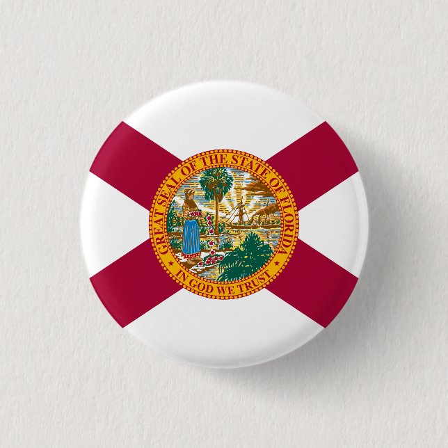 Floridas delstatsflagga knapp (Framsida)