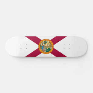 Floridas delstatsflagga mini skateboard bräda 18,5 cm