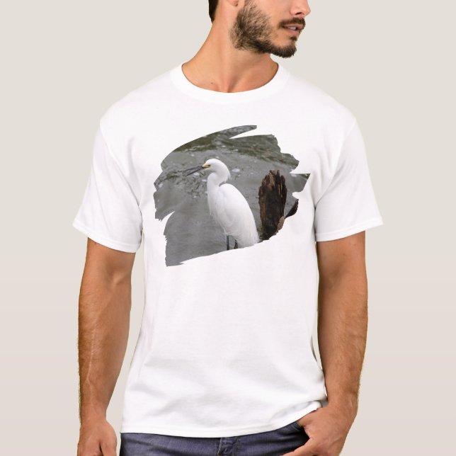 Florida's Singing Egret T Shirt (Framsida)