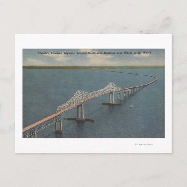 Floridas Sunshine Skyway BridgeFlorida Vykort (Framsida)
