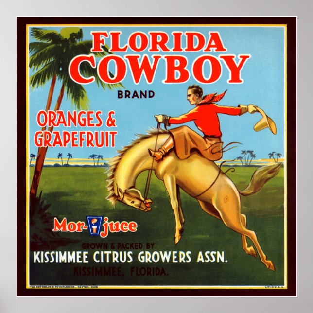 Floriday Cowboy Poster (Framsidan)