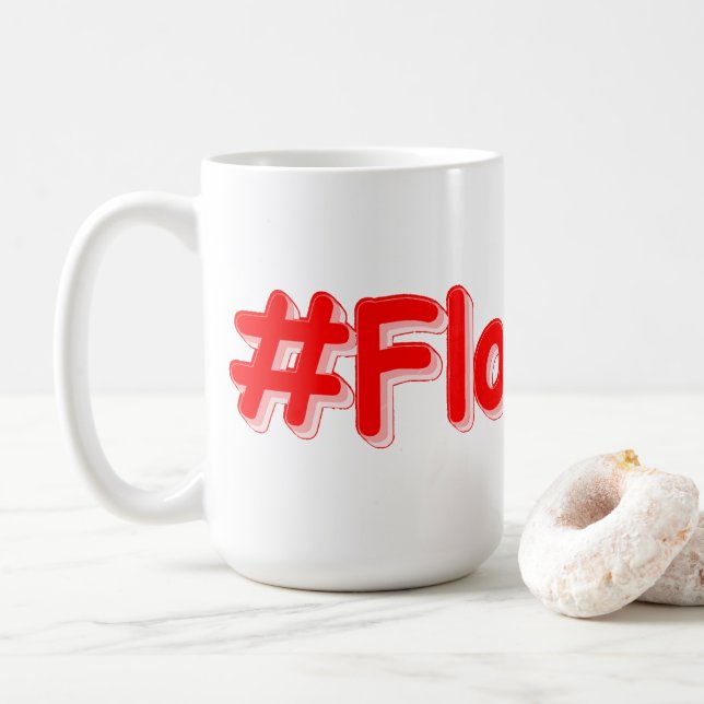 "#Floridian " Cute Design. Köp nu Kaffemugg (Med munk)