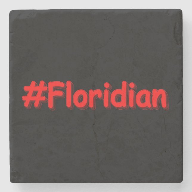 "#Floridian " Cute Design. Köp nu Stenunderlägg (Framsidan)